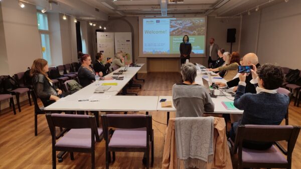 Antti Roose during the welcome speech at the EC4RURAL meeting in Tartu.